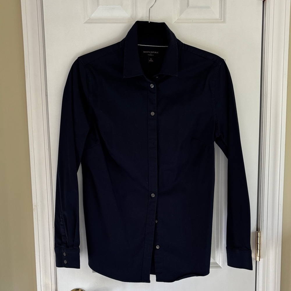 Banana Republic Dark Blue Dress Shirt